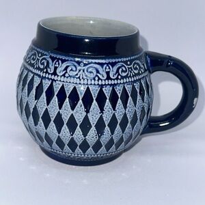 Marzi & Remy Vintage Fine Ceramic Stein Beer Mug Cobalt Salt Glaze